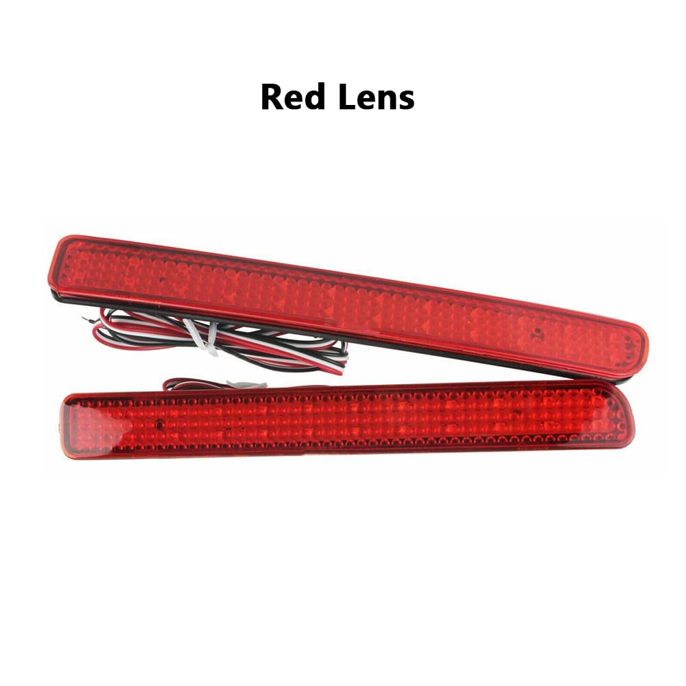 MACHSWON LED Bumper Reflector Lights, Rear Bumper Reflector Light Lamp Replacement, Red Light, 2005-2009 Compatible with Land Ro