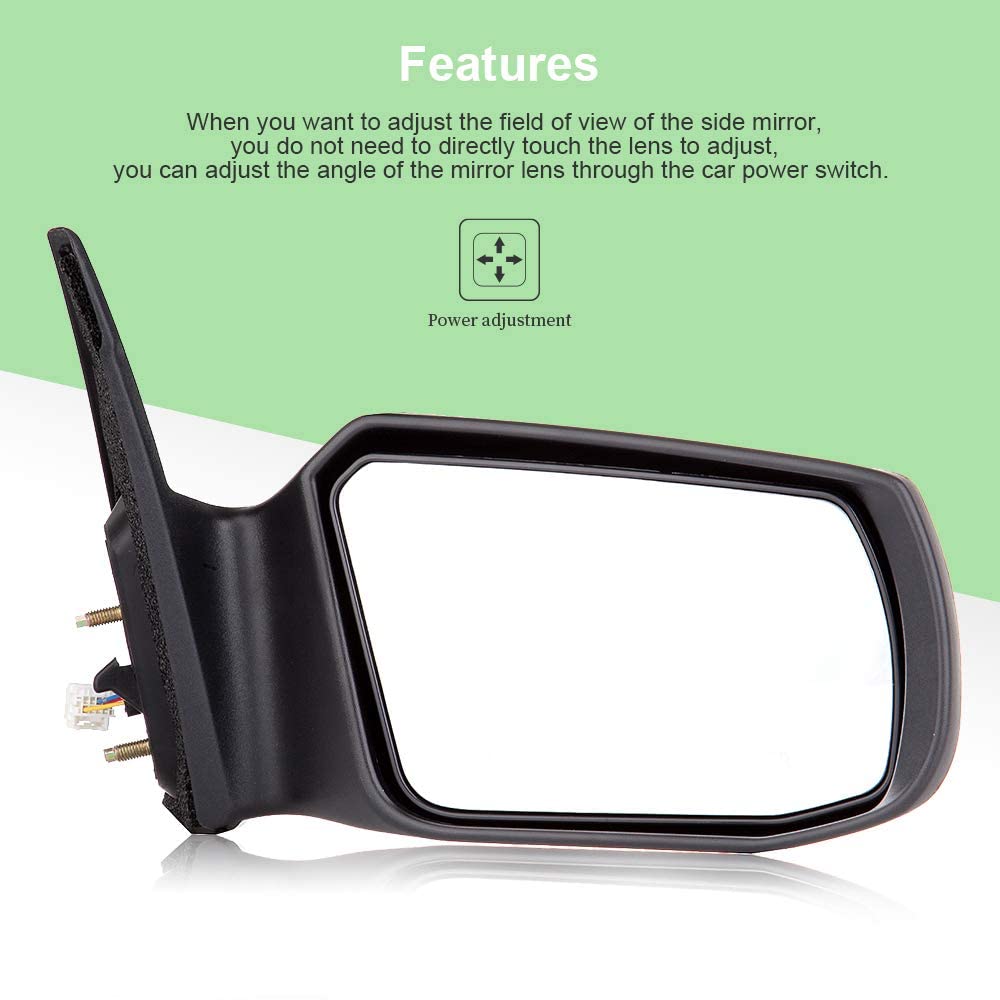 Scitoo Passenger Side Mirror Compatible With 2007 2008 2009 2010 2011 For Nissan Altima With Power Controlling Non-Folding Right