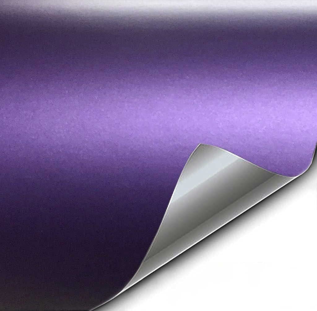 Vvivid+ Premium Vinyl Wrap Film (1Ft X 5Ft, Matte Metallic Purple)