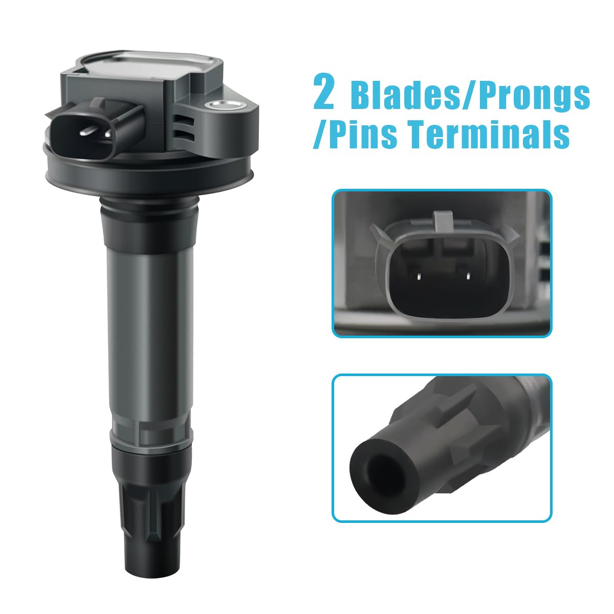 Mas Set Of 6 Ignition Coil Pack & 6Pcs Motorcraft Spark Plug Sp411 Compatible With Fusion Lincoln Mazda Cx-9 Mercury Edge Mks Mkt Mkx Replacement For Uf553 Uf595 5C1652