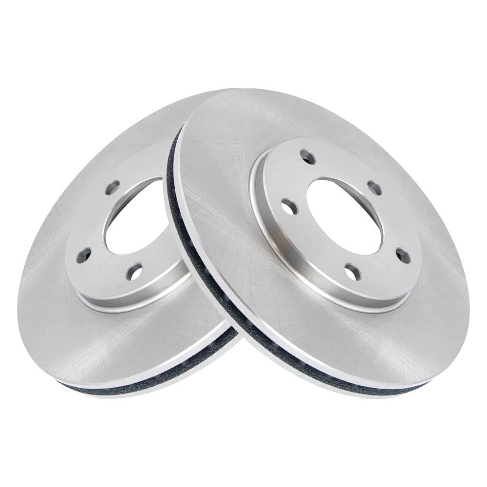 Trq Front Brake Rotors Set Driver & Passenger Side Compatible With 1991-2000 Chrysler Town & Country Dodge Caravan Grand Caravan