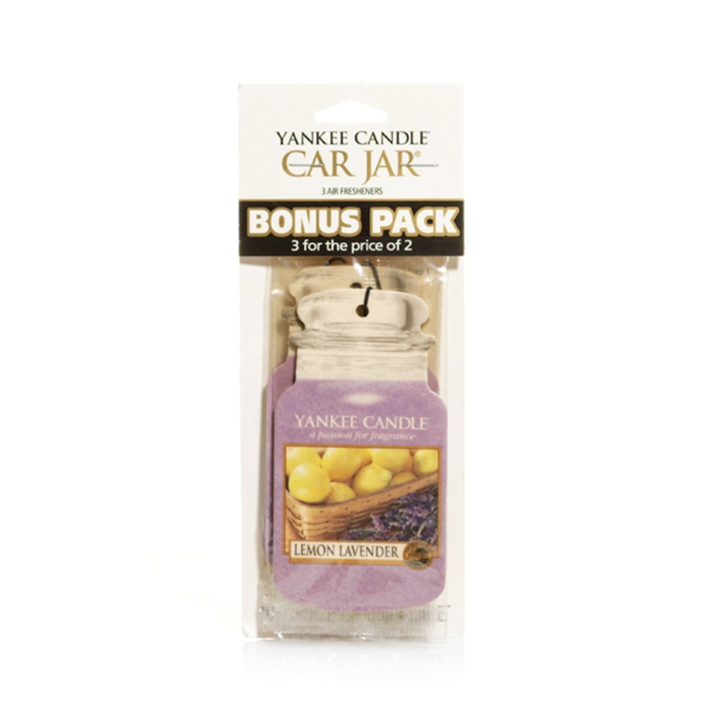 Yankee Candle Lemon Lavender Classic Car Jar Air Freshener Single