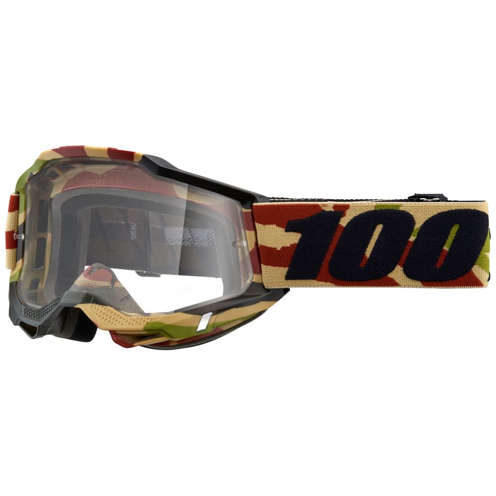 100% Accuri 2 Motocross & Mountain Biking Adult Goggles (Mission - Clear Lens)