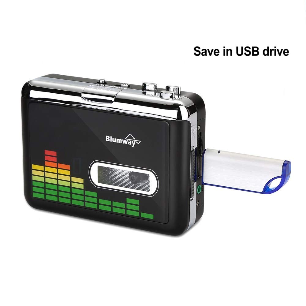 BlumWay Portable Cassette to MP3 Converter, Digital Player with Earphone, Model 8541723849