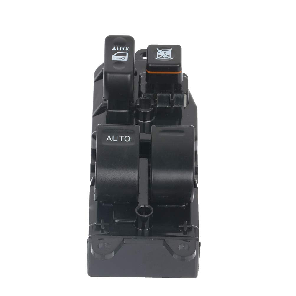 SCITOO Driver Side Power Master Window Switch, Black, Push Button, Manual, Front Left for Toyota Sienna 1998-2000, Solara 1999-2
