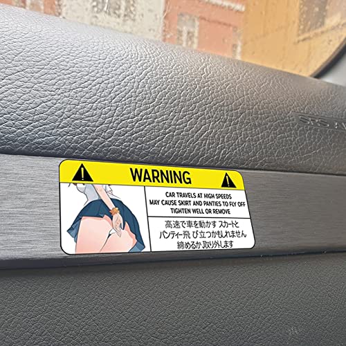 Earlfamily 5.1'' Funny Car Sticker For Panties Warning Peek Slap Decal Anime Vinyl Jdm Window Wall Diy Stickers Scratch-Proof Decor