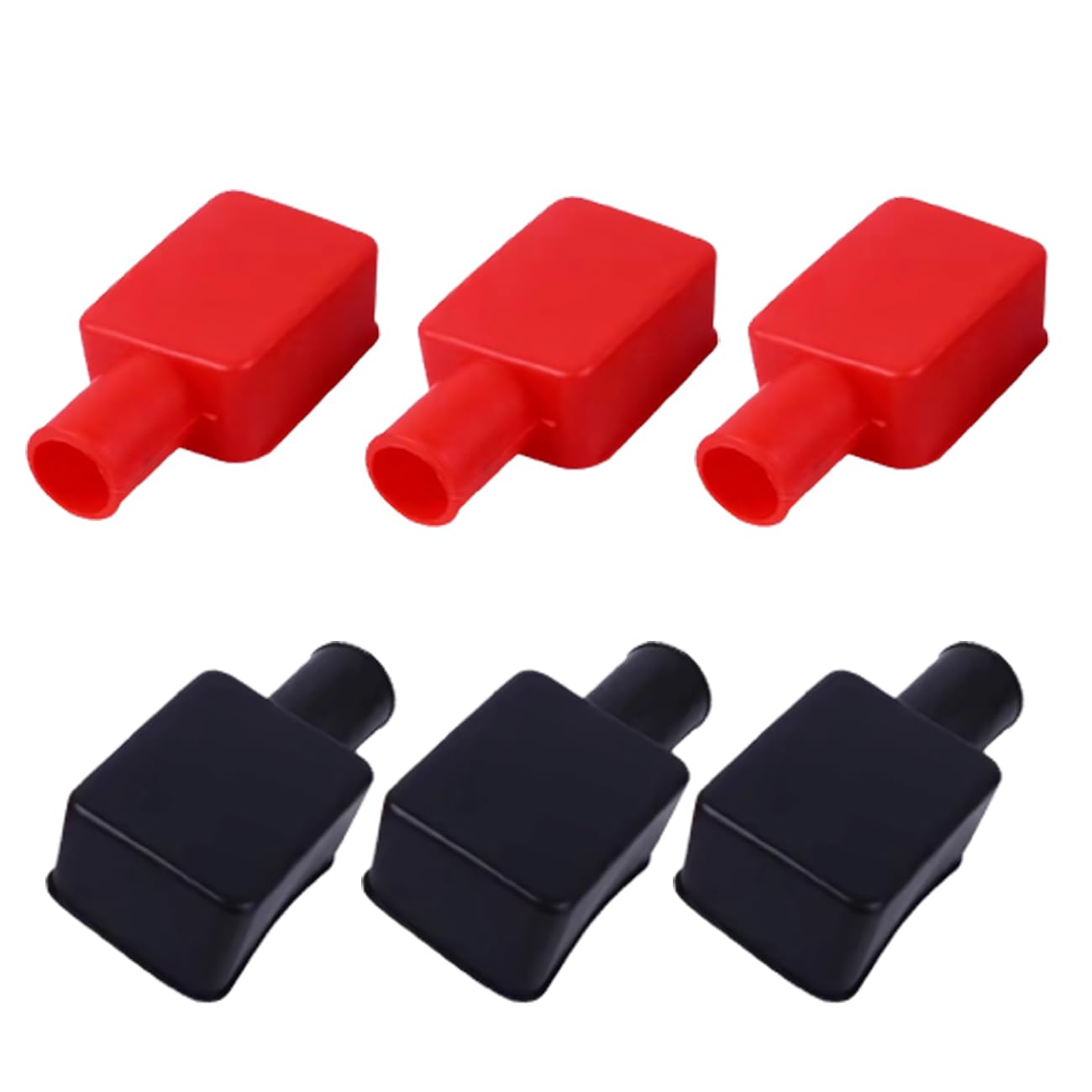 Battery Terminal Cover Flexible positive and negative battery terminal protectors Car Insulating Battery Cover Red and Black Top