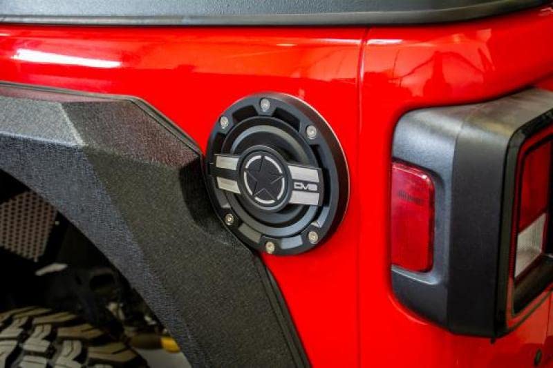 Dv8 Offroad | D-Jl-190004-Mil | Fuel Door For 18-21 Wrangler Jl | Magnetic Closure | Aluminum Construction | Complete Replacemen