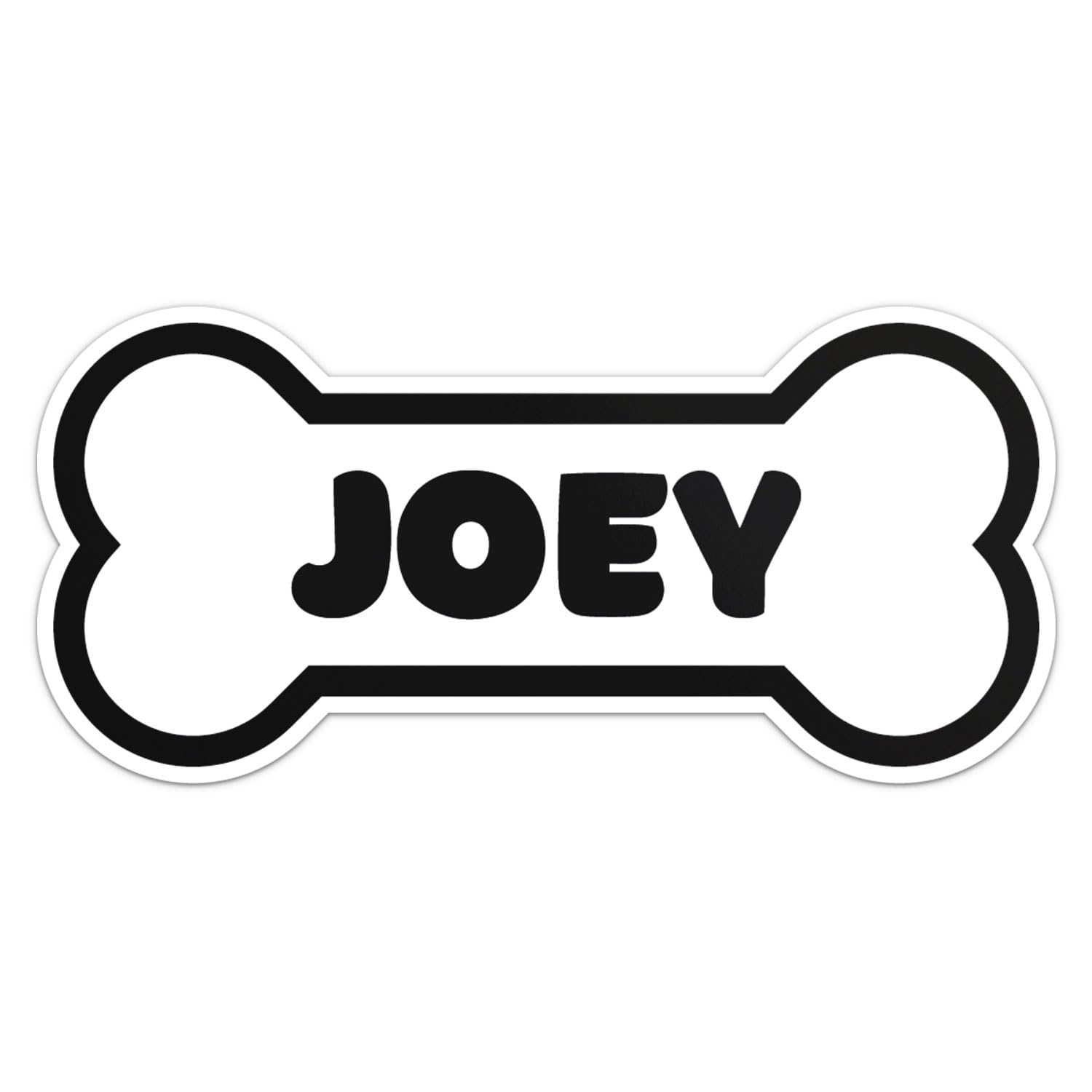 Joey Dog Name Sticker - Waterproof Vinyl Decal For Car Bumper, Laptop, Water Bottle, Wall, And Window, Size - 6'' Longer Side