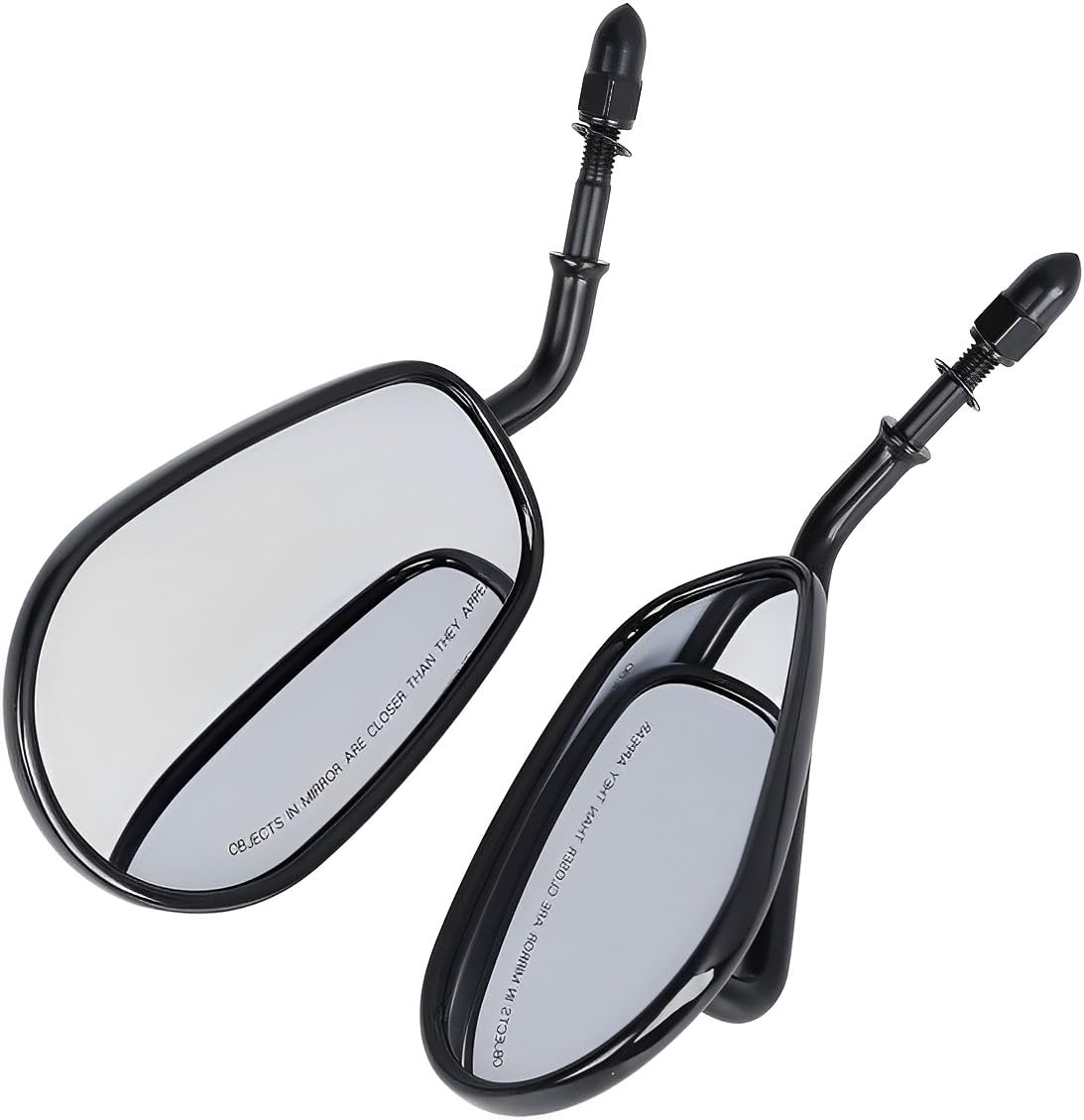 Harley 8Mm Teardrop Rearview Mirrors Compatible With Harley Davidson Road King Cvo Road Street Tri Glide Freewheeler Street Xg50