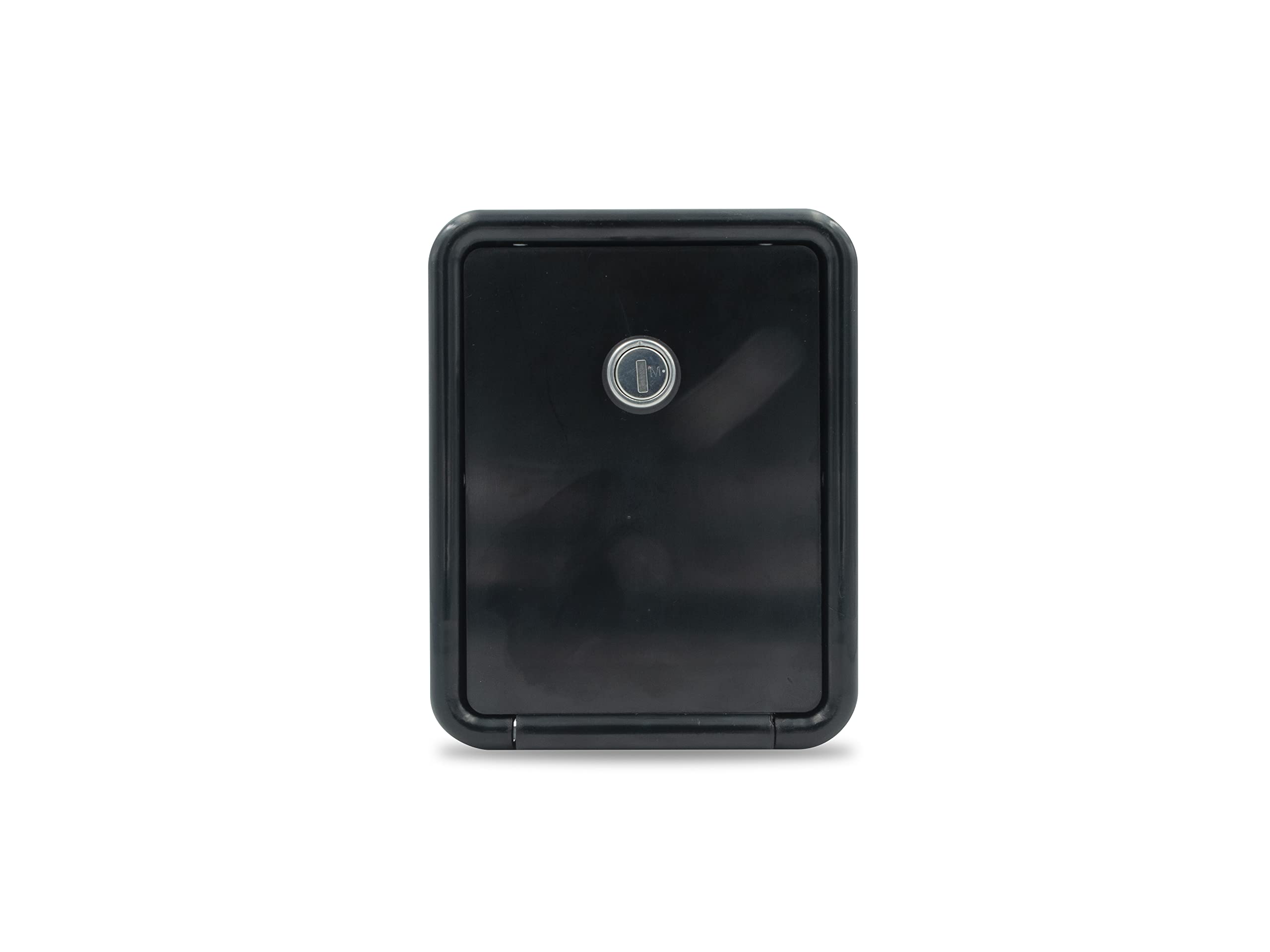 Thetford 94250 Gravity Water Hatch With Keyed Entry - 4-3/8' X 3-1/8' Cutout, Black