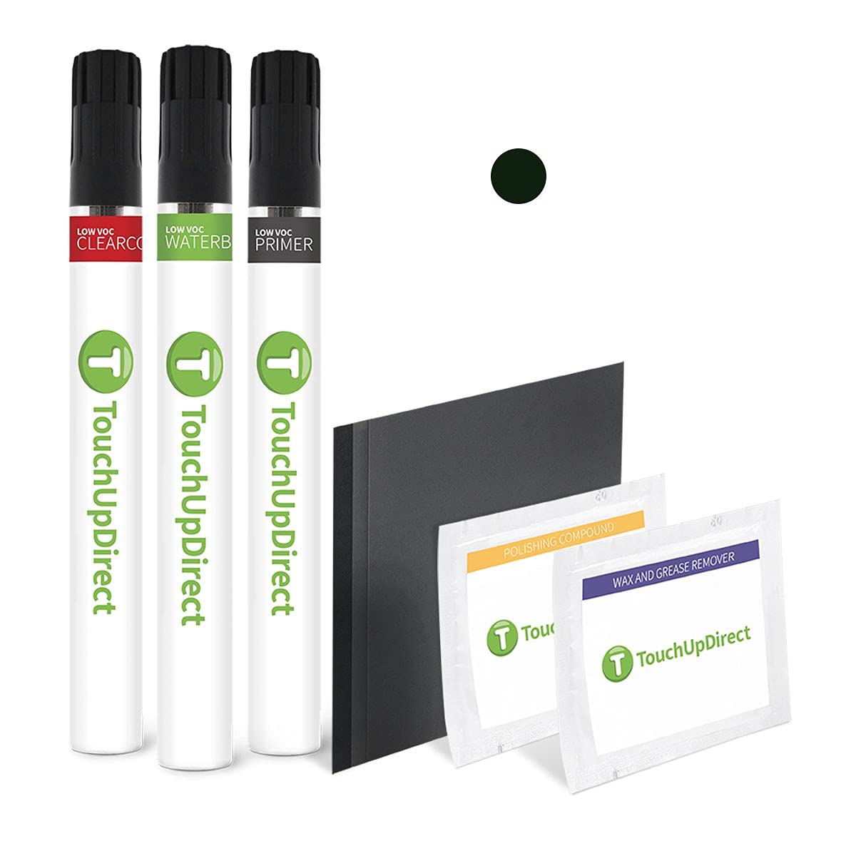 Touchupdirect 580 Granite Green Compatible With Mercedes-Benz Exact Match Touch Up Paint Brush - Platinum Kit