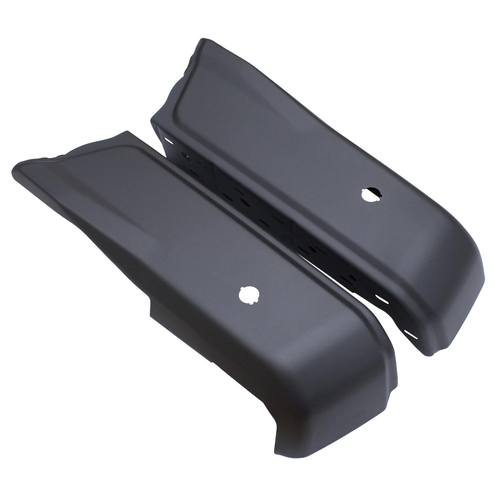 ApplianPar Driver and Passenger Side Rear Bumper Ends Steel with Parking Sensor Hole for Ford F150 2015-2020