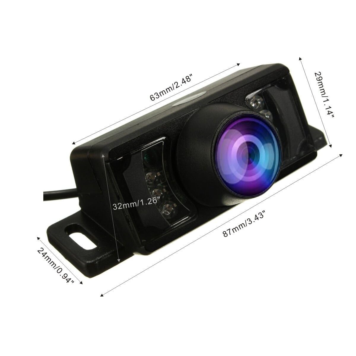 SCREENTRONICS Backup HD Night Vision Rear View Camera BC10 - K with 8 IR LEDs, Waterproof, Compatible with Kenwood Car Radios