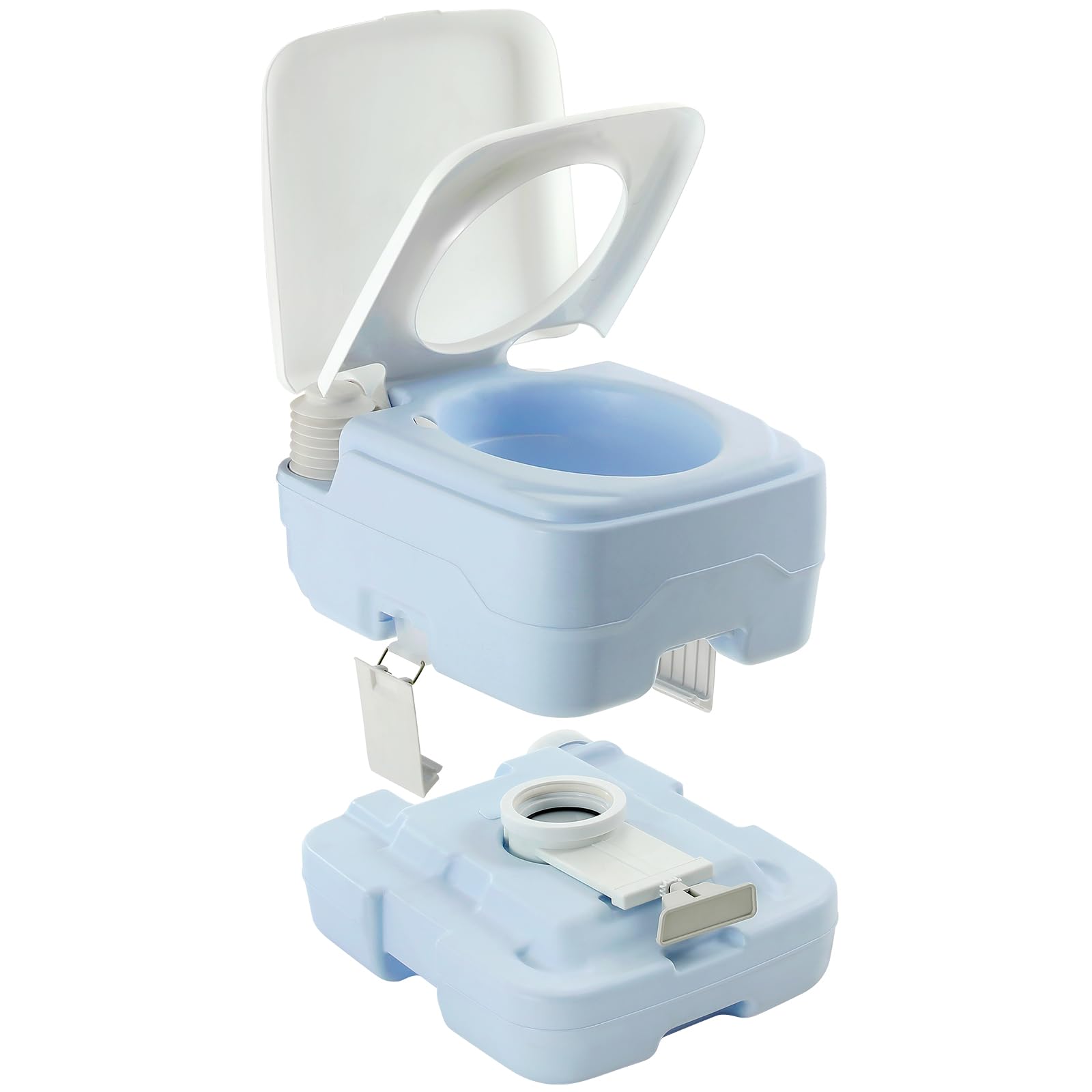 YITAHOME 2.64 Gallon Portable Toilet for Camping, RV Travel Potty with Press Flush Pump, Anti-leak Seal Ring for Travel, Boating
