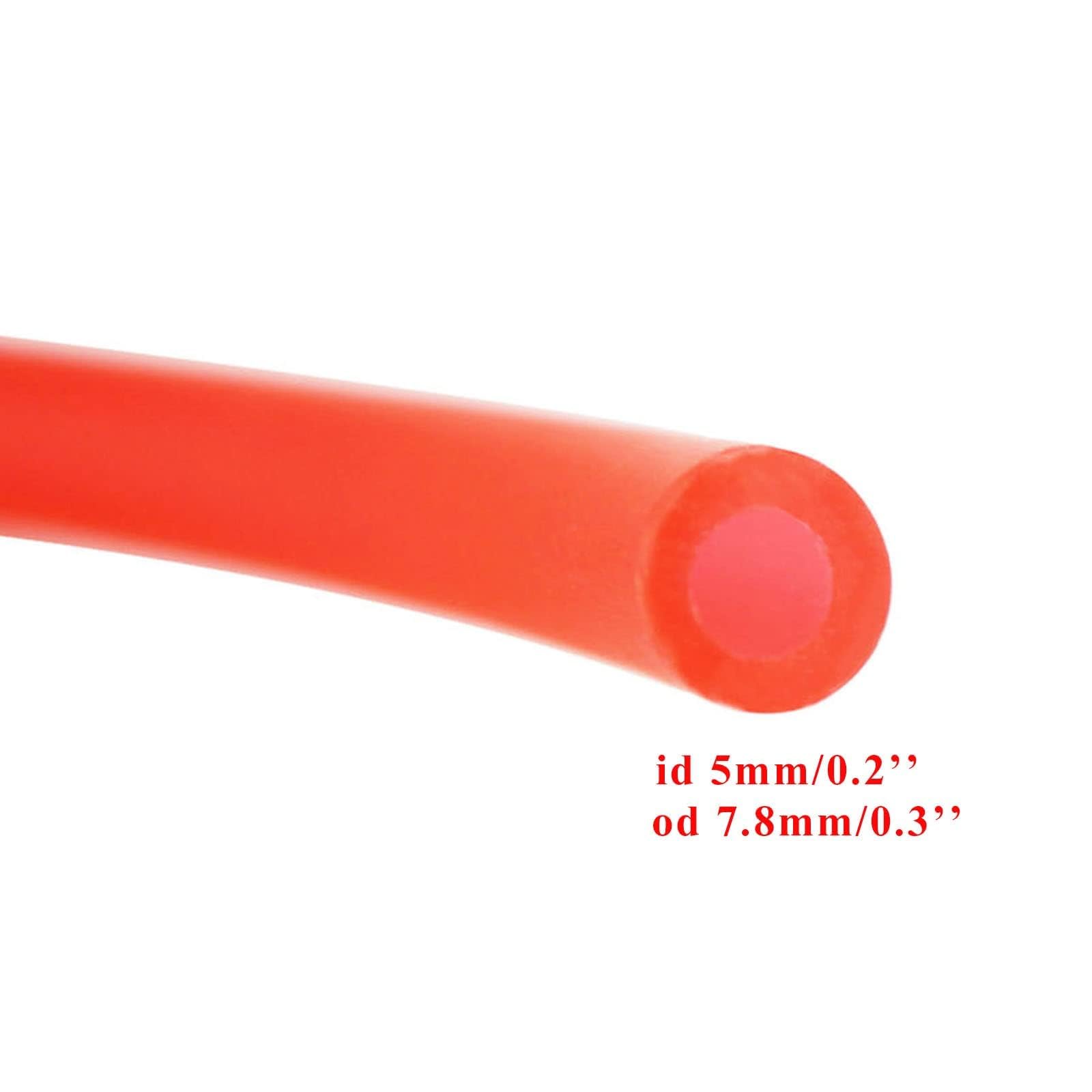 Pro Bat 5Mm X 1.5M Gas Fuel Hose Line For Atv Dirt Bike Go Kart Moped Pocket Bike (59'', Orange)