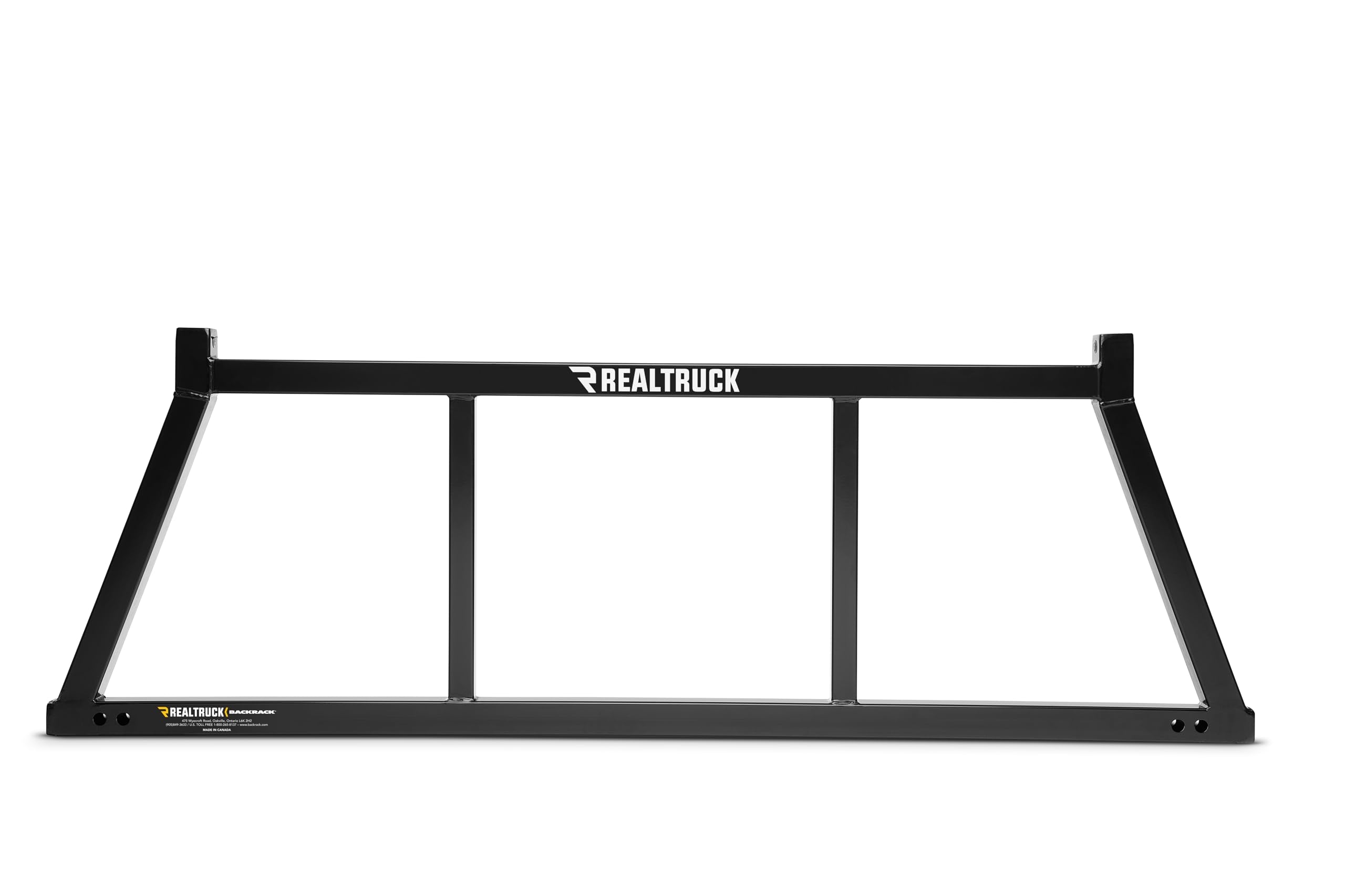 Realtruck Backrack Open Rack Frame Only | Black, No Drill | 14800 | Fits 2001-2025 Chevrolet/Gmc Silverado/Sierra 2500/3500Hd; 2