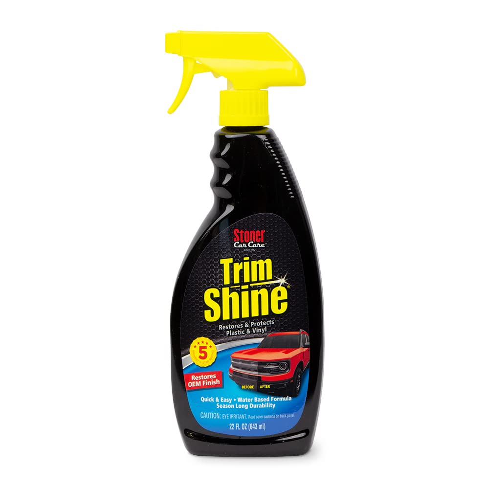 Stoner Car Care 92034 22-Ounce Trim Shine Protectant For Interior And Exterior Restores, Moisturizes, And Conditions Vinyl, Rubb