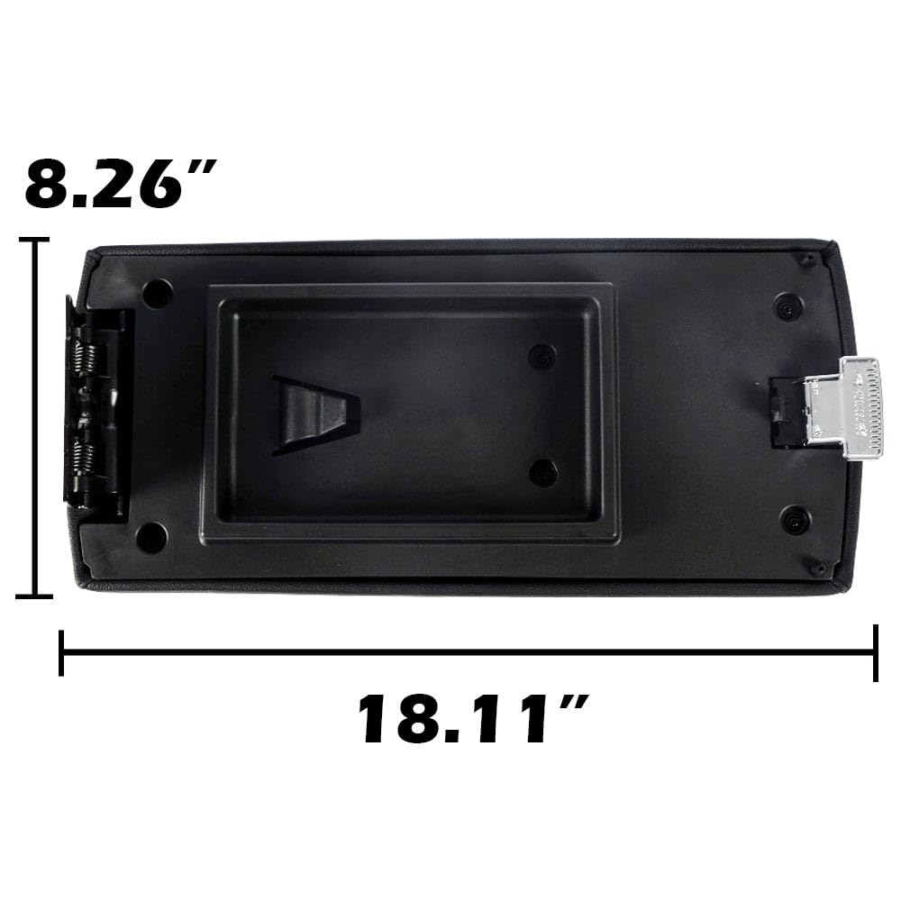 Pit66 Center Console Lid, Compatible With 2013-2017 Ford Flex, Armrest Cover, Black Ea8Z7406024Ab Da8Z7406024Ac