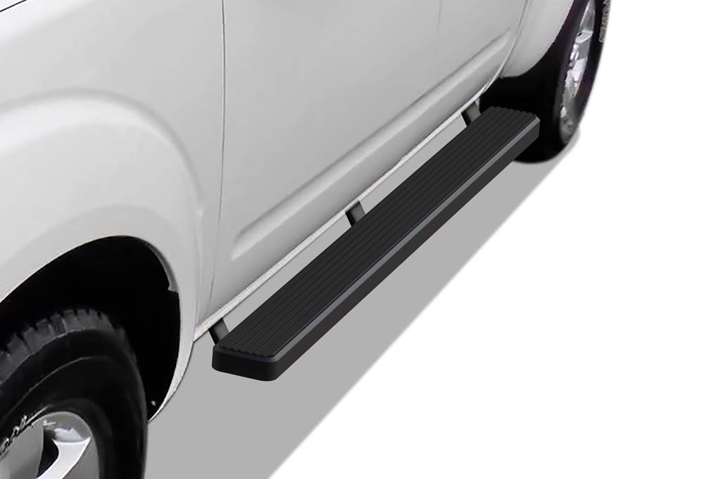 Aps (Black 5 Inches 304 Stainless Steel Running Boards Nerf Bars Side Steps Compatible With Nissan Frontier 2005-2025 Crew Cab