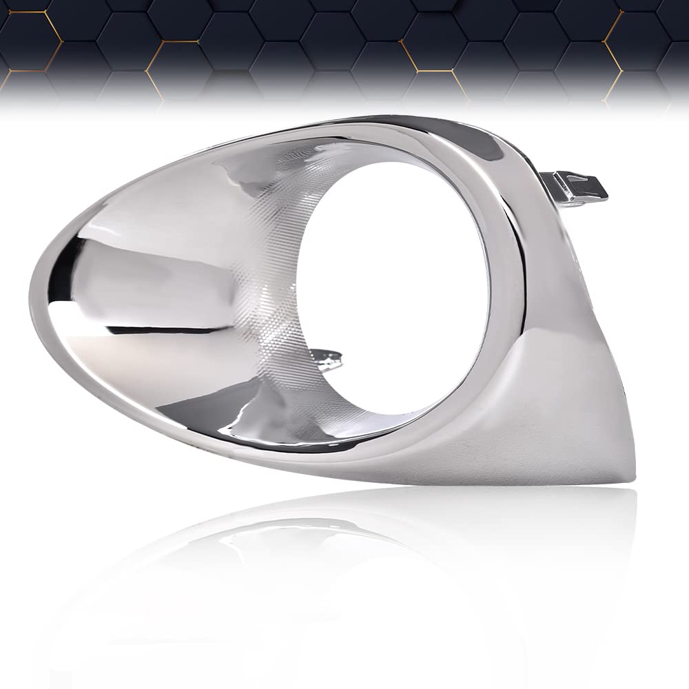 Pit66 Fog Light Lamp Chrome Bezel Kit Set Compatible With 2013-2015 Lexus Rx350 Rx450H Base Model