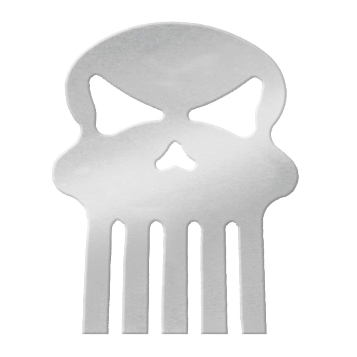 Grand General 94240 Chrome Large 'Skull' Mud Flap Cut-Out