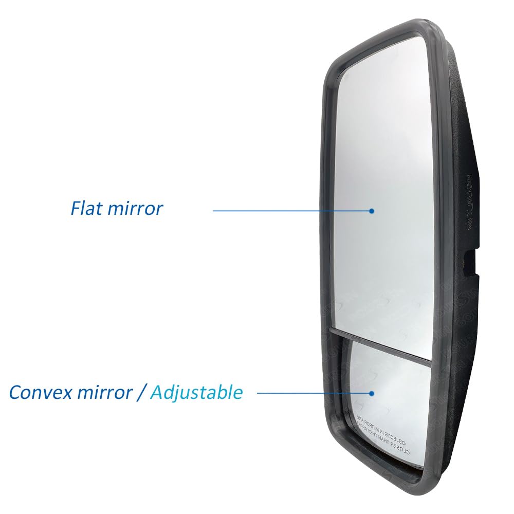 Side Door Mirror Lh For Isuzu Truck NPR NPR-HD NPR-XD NQR NRR Chevrolet GMC W3500 W4500 W5500 4JJ1 4HK1 Diesel Gas 2008-2024 (No-heated) Driver Side