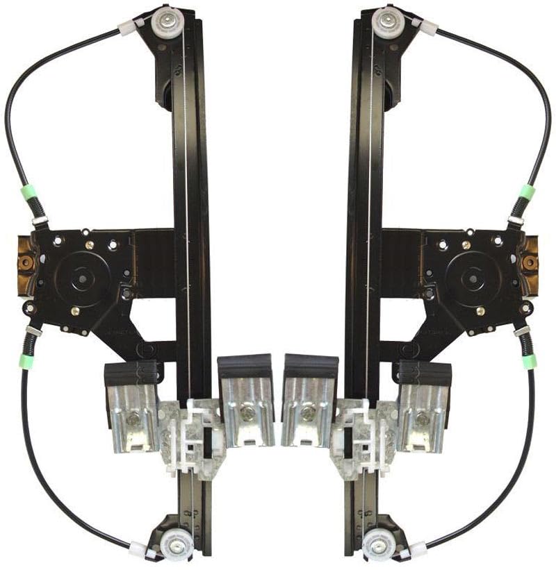 Trq Rear Power Window Regulator Set Compatible With 1996-1998 Volkswagen Golf 1993-1998 Jetta