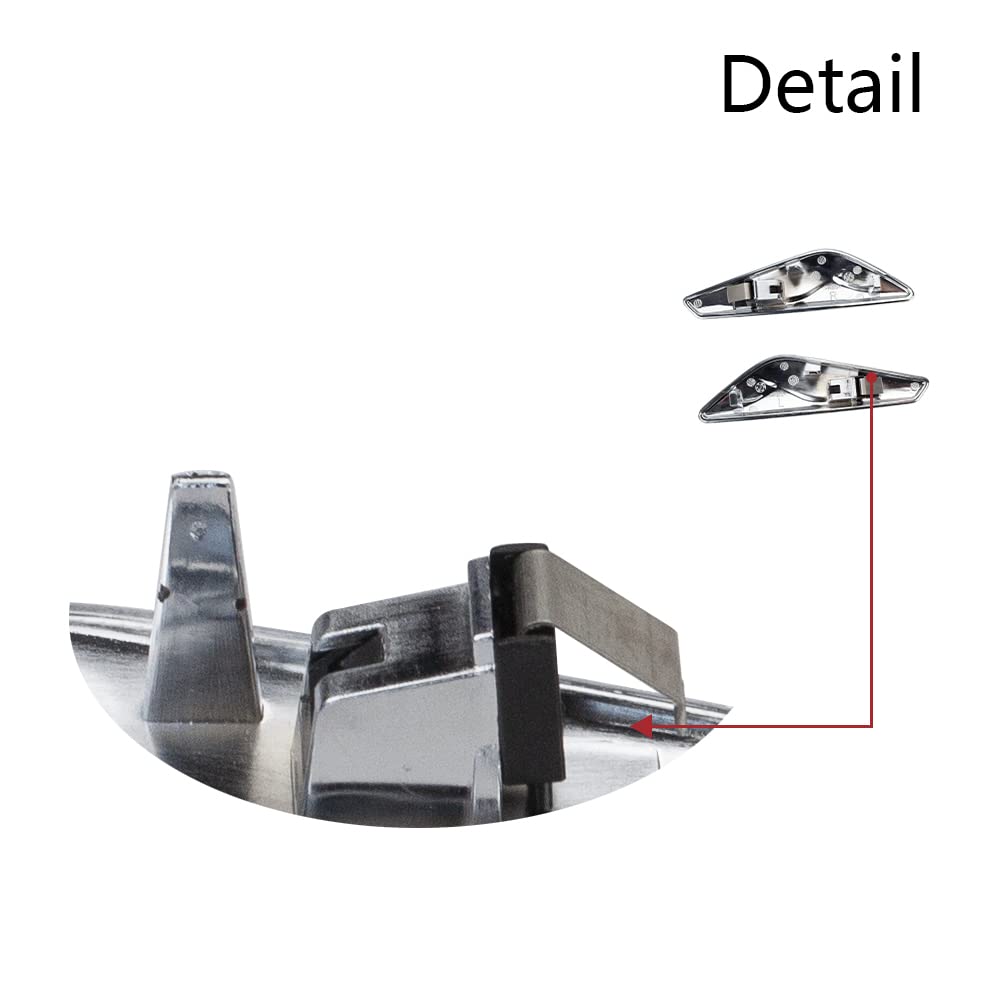 Rlb-Hilon 1 Pair Front Fender Chrome Finisher Compatible With Bmw X3 F25 X4 F26 2013 To 2017 Year Replaces# 51117338569 51117338