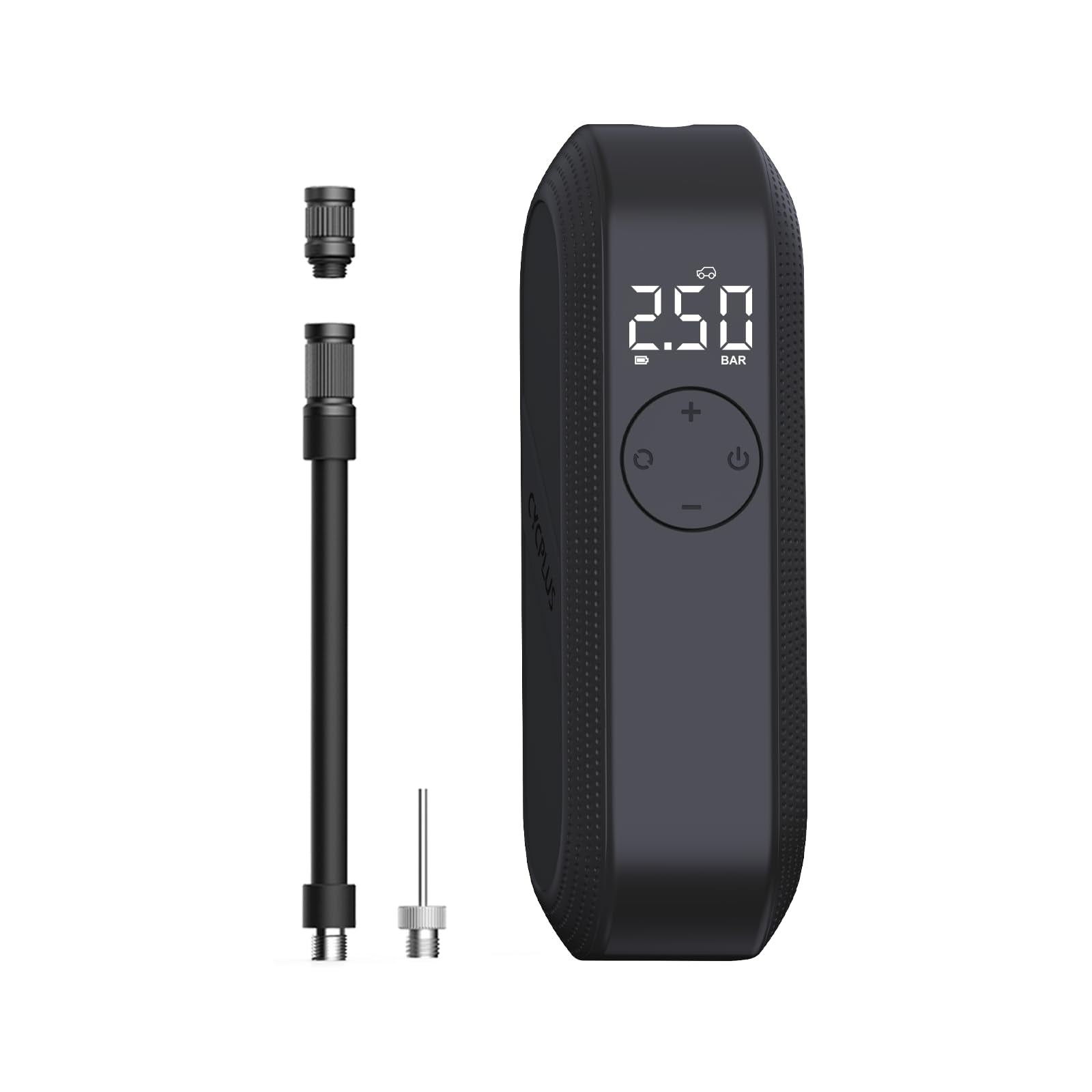 CYCPLUS Electric Air Compressor Bicycle Pump Car Tire Inflator, 150 PSI Portable Air Compressor, Rechargeable Tire Pump LED Disp