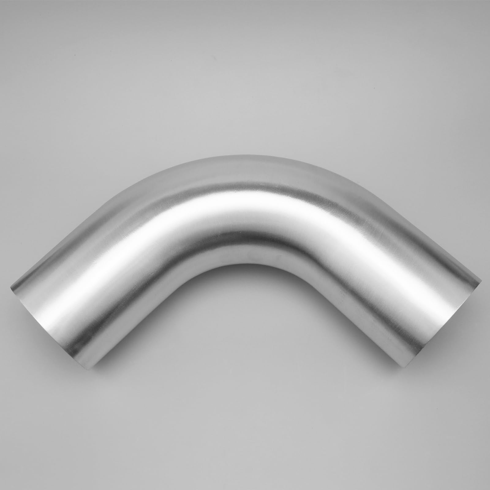 Ac Performance 4'' (102Mm) Od 90 Degree Aluminum Mandrel Elbow Intercooler Pipe Air Intake Tube, 1.35D Radius, Brushed Finish