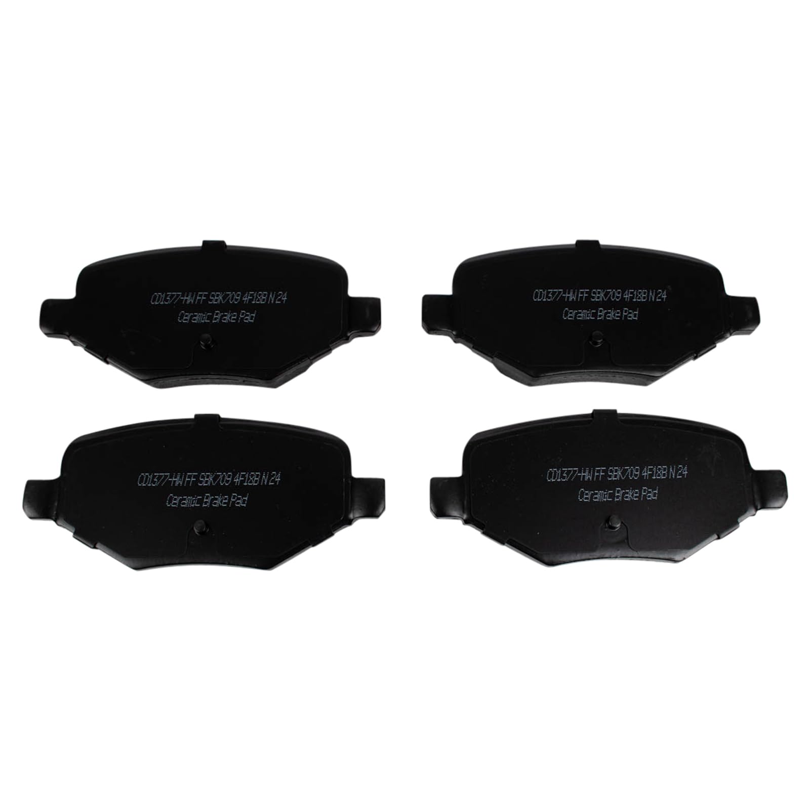 TRQ Rear Brake Pads Ceramic Compatible with 2011-2014 Ford Edge 2011-2019 Explorer 2009-2019 Flex 2013-2019 Police Interceptor U