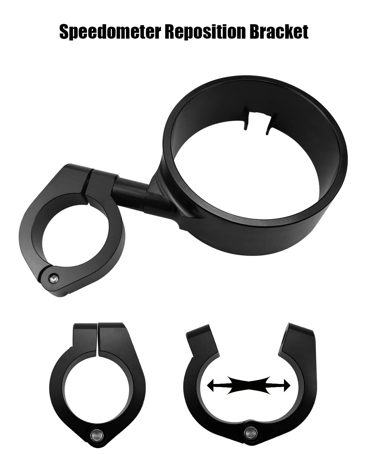 Emiho Side Mount Instrument Bracket And Speedometer Relocation Cover Compatible With Harley Davidson Sportster Xl Models 1993-20