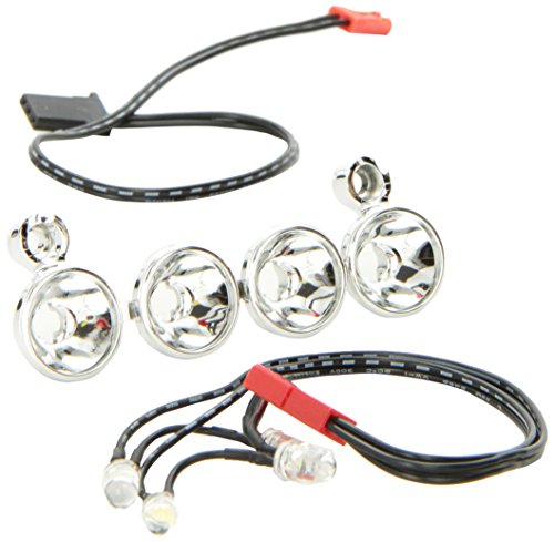 Traxxas 6784 Led Light Bar Chrome, 4 Clear Lights, Stampede 4X4, 174-Pack