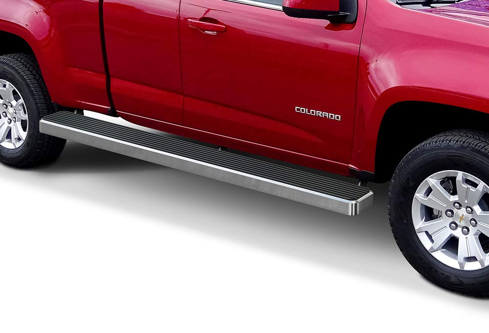 APS Running Boards (Nerf Bars Side Steps Step Bars) Compatible with Chevy Colorado GMC Canyon 2015-2025 Extended Cab 6ft Bed (Si