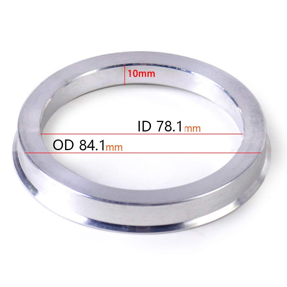 Zhteapr 4Pc Wheel Hub Centric Rings 84.1 To 78.1 Od 84.1Mm Id 78.1Mm - Aluminium Alloy Wheel Hubrings 78.1 To 84.1