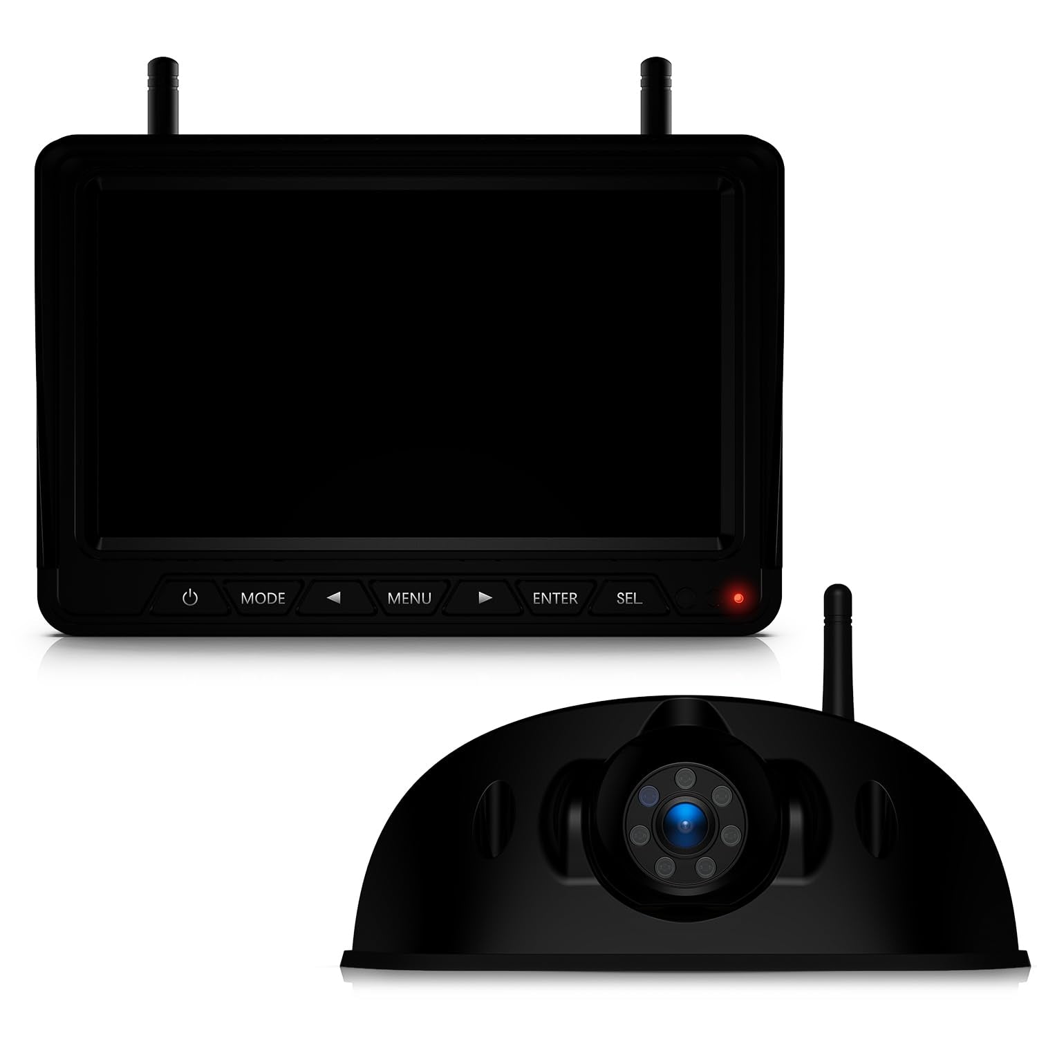 Fookoo Hd 7-Inch Wireless Rv Backup Camera System, 1080P 7'' Ips Monitor & 1 Rear View Camera, Ir Night Vision Recording Ip69 Wa