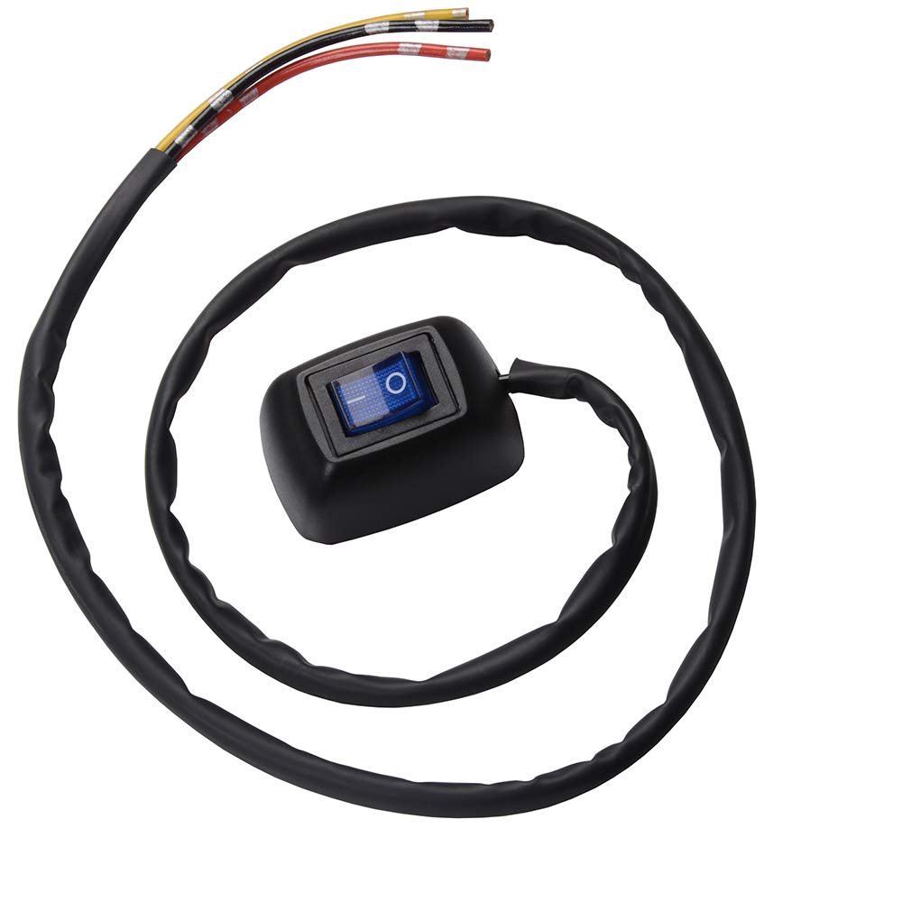 Quentacy Rocker Toggle Switch Dc12V/10A 24V/5A Spst On-Off Wired Led Paste Diy Switch For Car Boat Marine Truck Rv