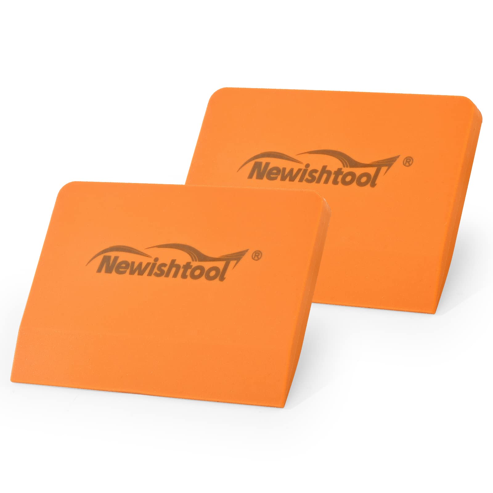 NEWISHTOOL Soft Silicone Small Squeegee for Vinyl, 2 PCS PPF Tools Window Tinting V-Blade Scraper for Window Film Application, C