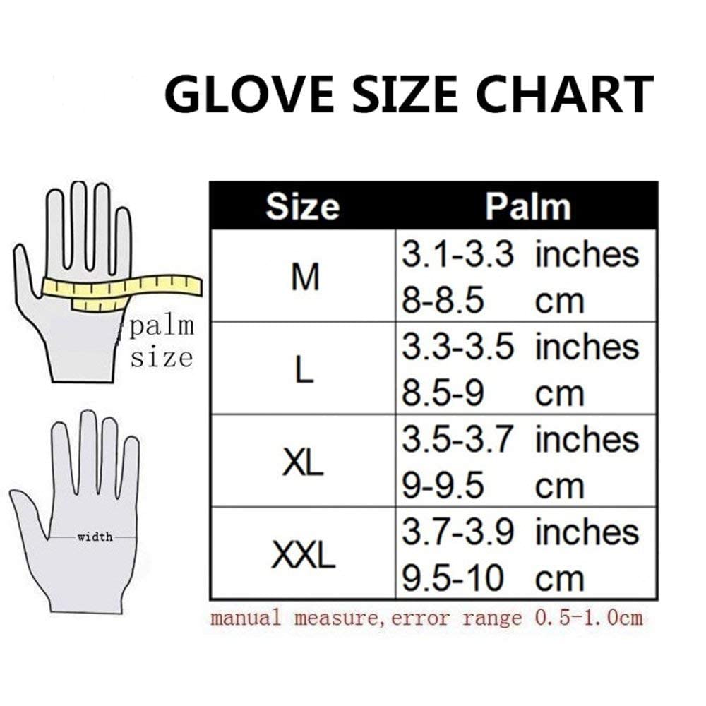 Steel Outdoor Knuckle Motorcycle Motorbike Powersports Safety Gloves (Medium, Touch Screen)