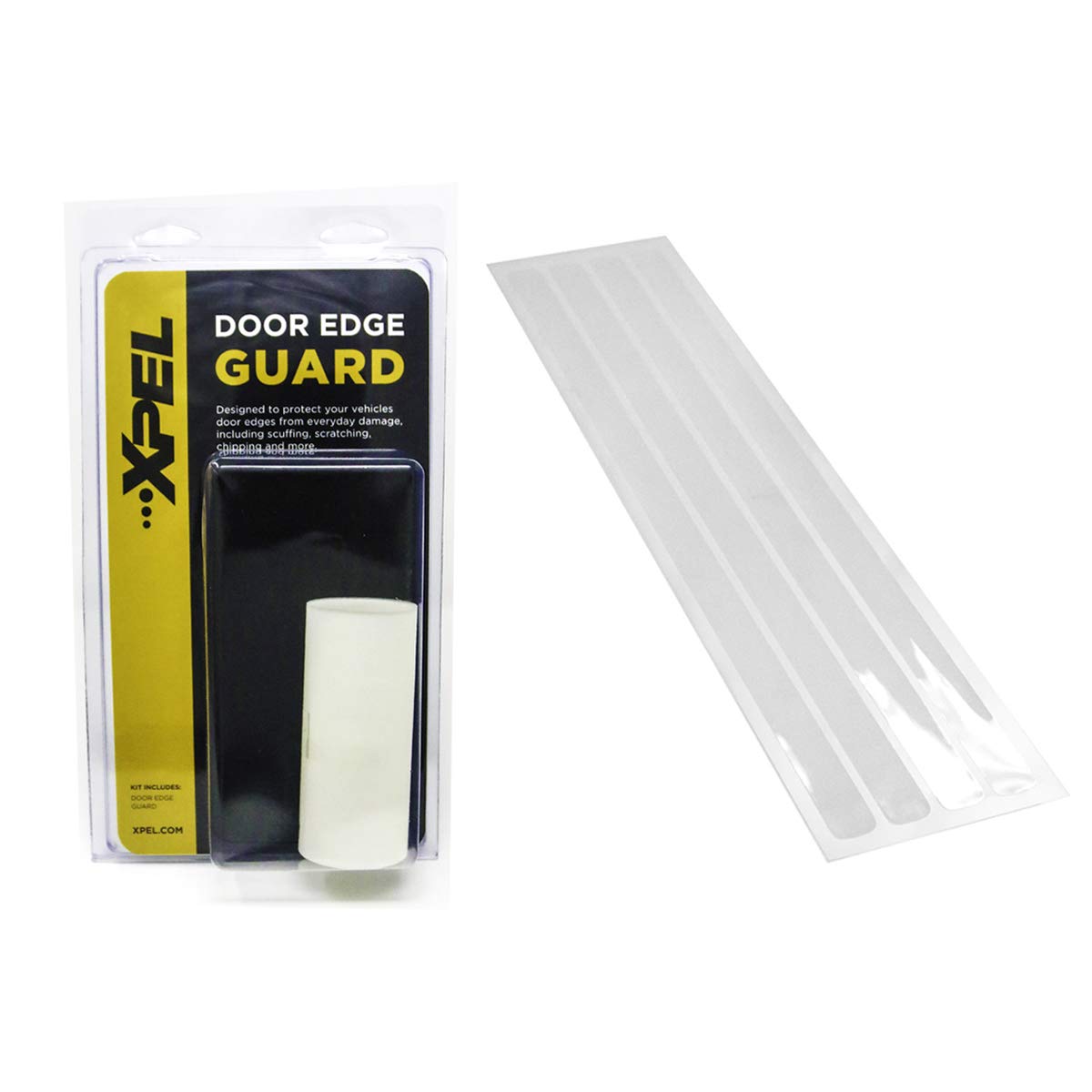Xpel Door Edge Guard Protection Film Roll, 4-24'' Strips - Car Or Truck Doors, Protective Barrier Against Minor Scratches, Paint