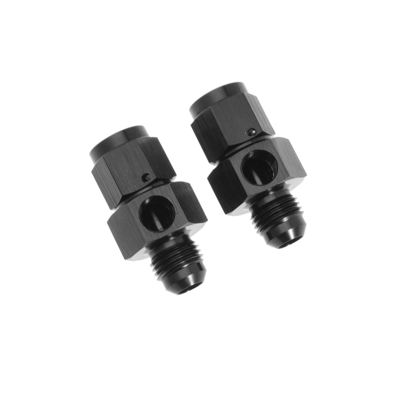 6AN Female to 6AN Male Flare Fuel Pressure Take Off Hose Pipe Adapter Fittings with 1/8 NPT Port Fuel Line Tube Pipe Connector B
