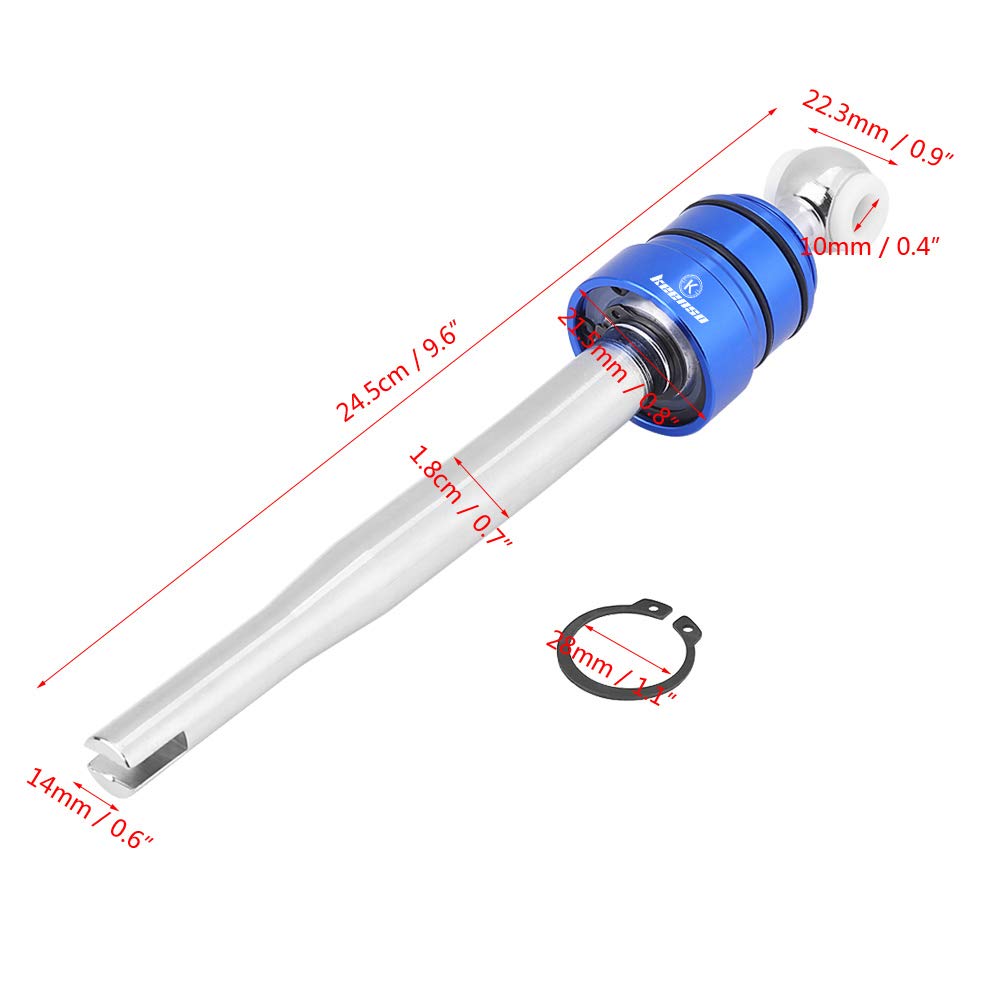 Keenso Short Throw Shifter Quick Gear Kit, Quick Shift Short Throw Shifter Fit For E30 E36 E39 E46 M3 M5 3/5-Series, Blue