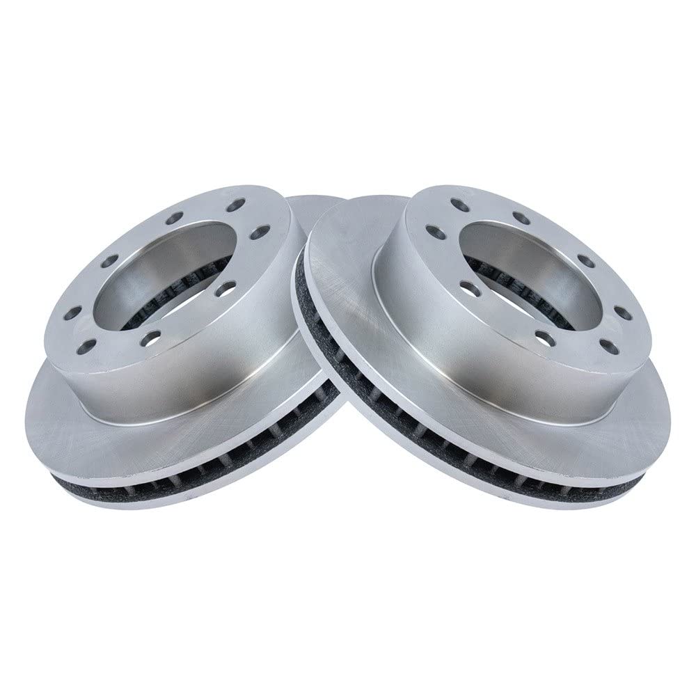 Trq Front Brake Rotors Set Vented Compatible With 1999 Ford F-250 Super Duty F-350 Super Duty