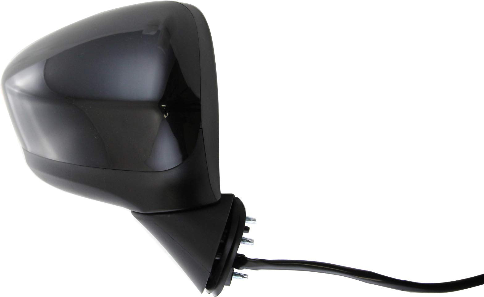 Kool Vue Mirror Compatible with 2013-2015 Mazda CX-5 Passenger Side In-housing Signal Light, Manual Folding, Paintable, Power Glass