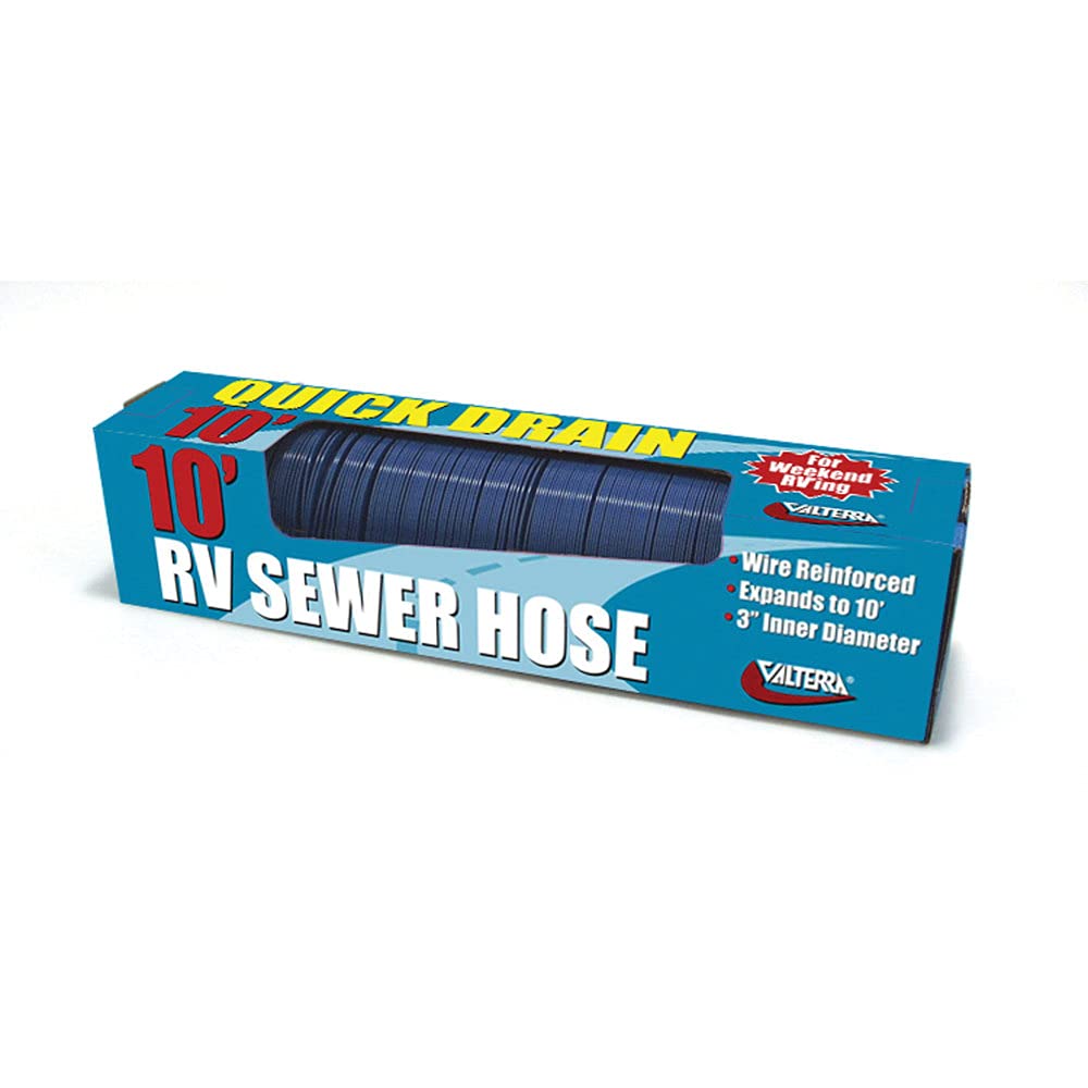 Valterra D04-0045 Quick Drain Standard RV Sewer Hose - 10' (Boxed)