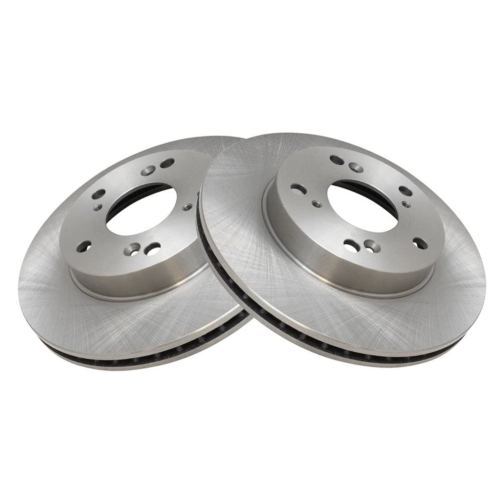 Trq Front Brake Rotors Set Vented Compatible With 2013-2014 Acura Ilx 2012-2015 Honda Civic