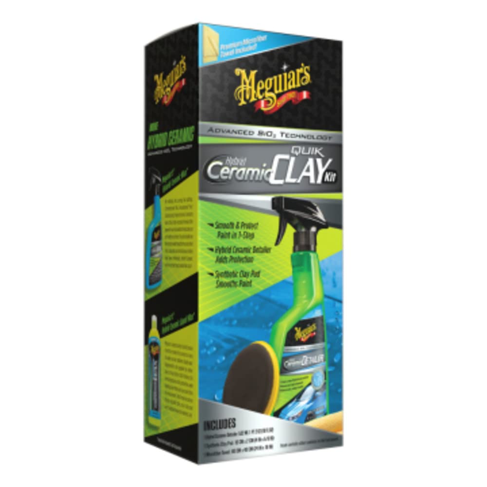 Meguiar'S G200200 Hybrid Ceramic Quik Clay Kit
