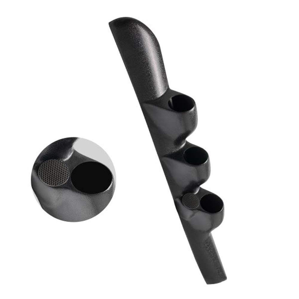 GlowShift Black Triple Pillar Gauge Pod Compatible with Dodge Ram Cummins 1500 2500 3500 1998-2002 - A-Pillar Speaker Cutout - A