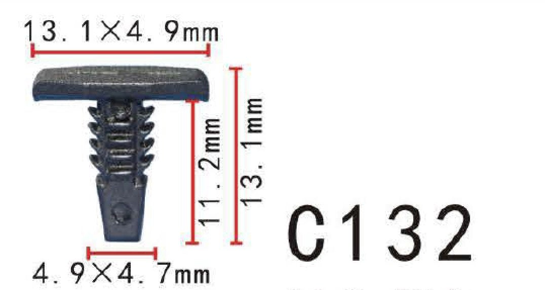 Autobahn88 Weatherstrip Clip, Compatible With Gm (Oem: 4876498) (Pack Of 20)